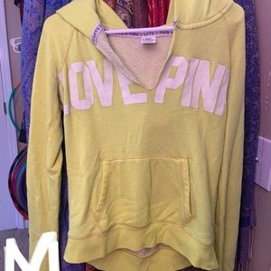 Pink Victoria’s Secret hoodie medium